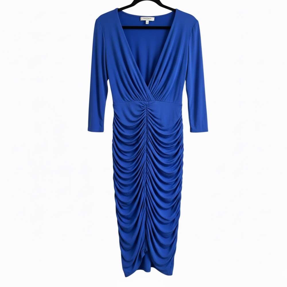 La Petite Robe di Chiara Boni Ruched Body Con Midi Dress 42/ US 6
